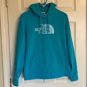 The North Face Hooded Sweatshirt Teal Blue